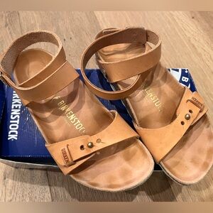 Birkenstock Limited Edition Dehli Urban Natural Leather Ankle-Strap Sandals